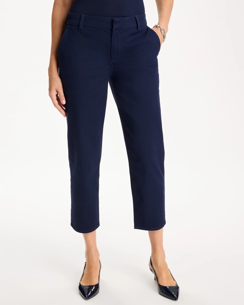 Relaxed Boyfriend Chino Crop Pants | Chico's